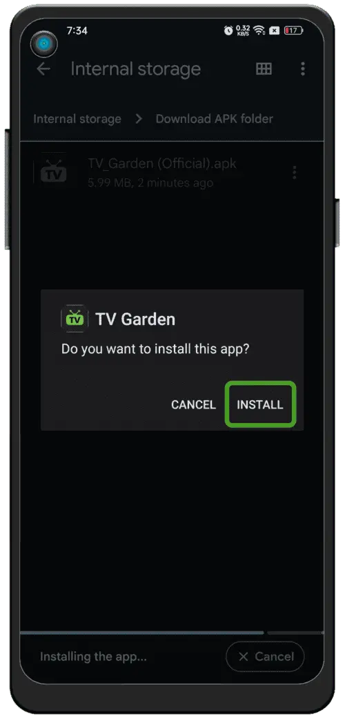Instalar y abrir Streamora